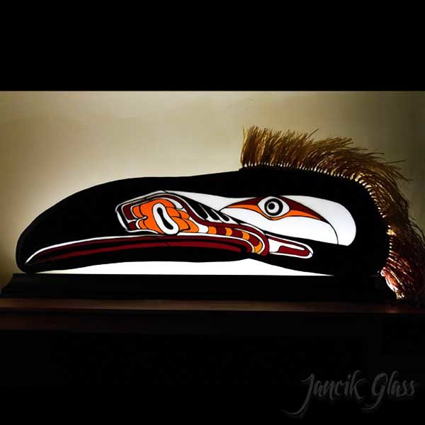 Ceremonial Stained Glass Raven Mask