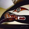 Stained Glass Raven Mask